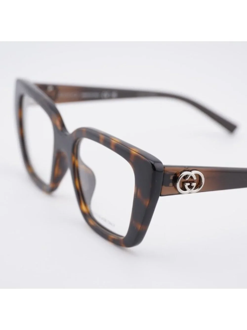 Gucci GG2028O 002 Eyeglasses Brown Havana 50mm Square Frame
